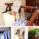 Small Clothes Drying Rack with Clips for Drying Socks,Retractable Stainless