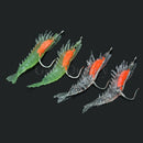 4pcs Soft Silicone Simulation Noctilucent Prawn Shrimp Fishing Lure Tackle-Hooks