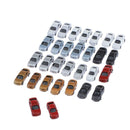 60Pieces 1:200 Painted Car Mini Scenery Landscape Sand Table Accessory