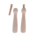 2Pcs Wooden Handle for Felting Needles Pin Tools Of Felt Of Wool Pins M&O
