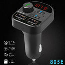 Bluetooth Car FM Transmitter MP3 Player Hands Free Radio Adapter USB Charger Ew