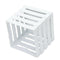 110mmx100mmx105mm white plastic square flowerpot basket decoration