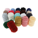 20pcs Multicolors Cotton Punch  Yarn Soft Yarn Thread Woving Supplies
