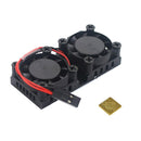 Cooling Fan Heatsink Dual Fan Cooling Kit for  3B/2B/B+, 7000rpm