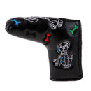 Waterproof PU Leather Golf Blade Putter Head Cover Club Magnetic Protector