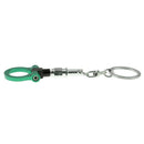 Auto Part Car Trailer Towing Round Hook Keychain Key Ring Green