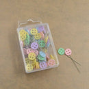 5X(100pcs/bag Pins Mixed Colors Sewing Patchwork Pins Flower Head Pins SewiE7A8)