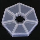 Plastic 7 Slot Adjustable Jewelry  Display Tool Box Case Organizer Storage`LJ