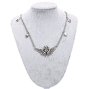 Fashion Stainless Steel Punk Retro Angel Wings Sweater Necklace Choker Jewe BX