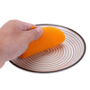 Silicone Dish Washing Brush Kitchen Pot Pan Bowl Cleaning Tools (Orange) A