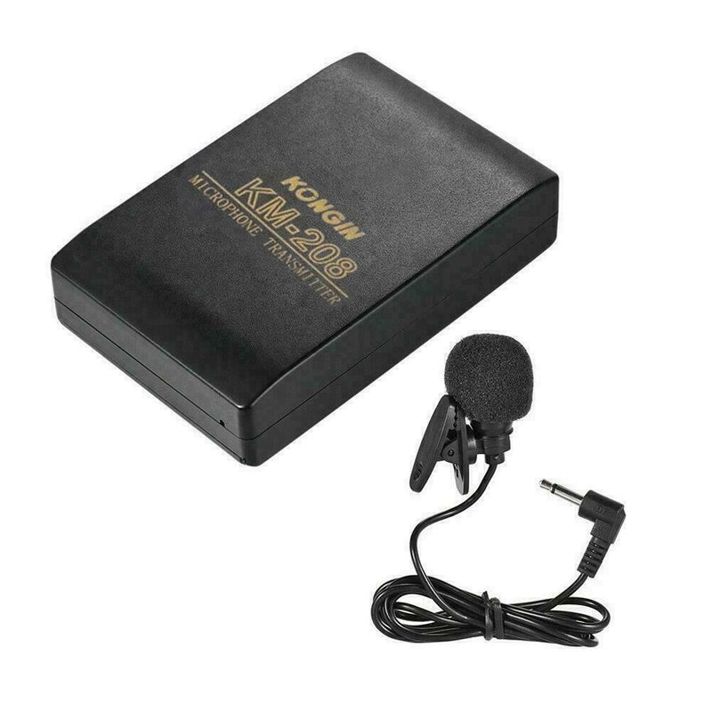 Lavalier Lapel Collar Clip-on FM Wireless Microphone System Mic Amplifier P5L4