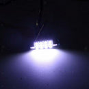 6 Pieces 6000K White 42MM 12SMD 3528 Festoon Car LED Dome Map Interior Bulbs