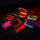 Double Support Iron Clip Lipstick Case With Mirror Inside & Snap-On Closure FT