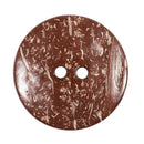10 Pcs Coconut Shell Buttons Sewing Scrapbooking Brown Round 2 Holes 5cm Di I5C3