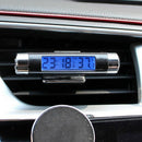 Air Outlet Clip Type Auto Car Electronic Clock Temperature Meter Thermometer