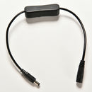 In-Line Power Switch ON/F 2.1mm/5.5mm Cable Jack For Arduino Plug 12V 3C