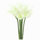 Calla Lily Bridal Wedding Bouquet Head Real Touch Flower Bouquets (10,White G4G6
