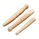 3PCS Wooden Foot Body Massage Stick Relieve Muscle Relaxing Tool Massager lj
