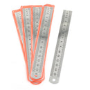 5 PCS Dual Side Marked 15cm 6 inch Stainless Steel Straight Ruler New ME