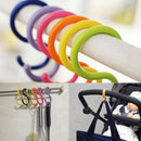 6Pcs/Lot Bucket Hook S Shape Kitchen Hanger Clothes Hooks Plastic Hanging Ho JR