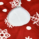 Christmas Tree Skirt Tree Carpet Floor Party Decoration Door Mat (Red)