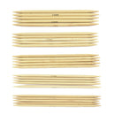 55Pcs Double Pointed Bamboo Knitting Needles Sweater Glove Knit Useful Tool Set