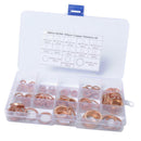 150 Pieces M5 M6 M8 M10 M12 M14 M16 M18 M20 Copper Washers Flat Ring 13Sizes