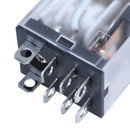 JQX-13F LY2 DC 12V Coil 8-Pin DPDT Green LED Electromagnetic Relay O2J9