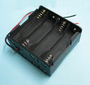 8x AA Size Cell Battery Clip Holder Storage Box 12V Case With Wire Lead To