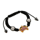 Women Men Unisex Jewelry Crystal lowrie Macrame Charms Bracelet Braided Bangle