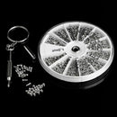 1000PCS Small 12 Kinds of Stainless Steel Screw Nuts Electronics Assortme PGS
