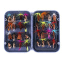 32pcs Fishing Lure Butter fly Insects Salmon Flies Trout Fish New Dry Fly L G3F1