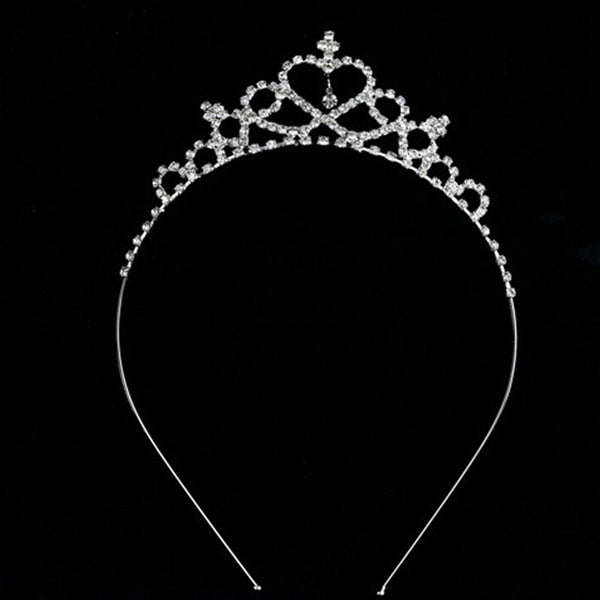 Girl Princess Hairband Child Party Bridal Crown Headband Crystal Diamond Tiara L