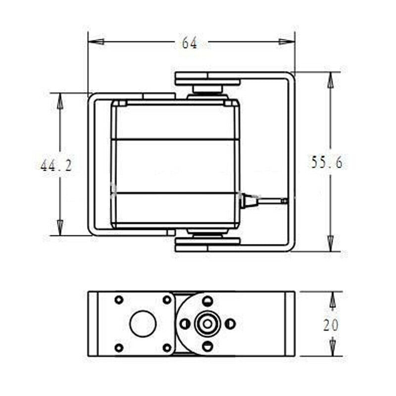Dual Ball Bearing Quiet RDS3115MG Digital Torque Servo Metal Gear for RC Robot