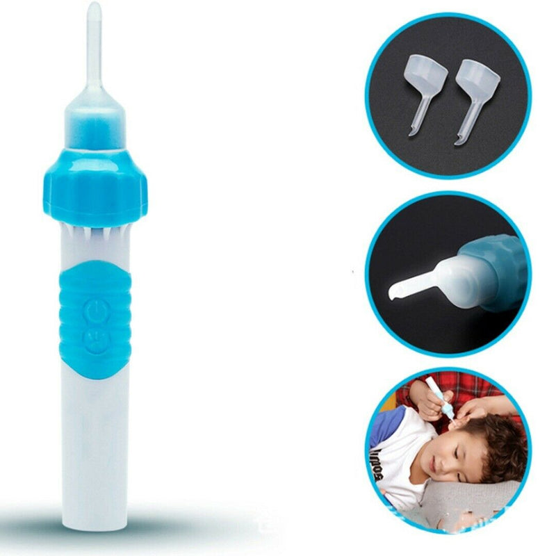 Electric Vacuum Ear Wax Remover Cleaner Safety Cleaning Tool with LED Light Kit#