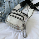 New Korean Fashion Solid Color Shoulder Messenger Bag Wide Shoulder Strap B