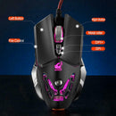 V9 6 Keys USB Wired 2400DPI Adjustable Mice Macro Definition RGB Gaming Mouse