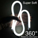 2Pcs White 60cm Car Flexible Tube LED Strip Daytime Running DRL Light Headl