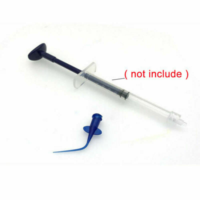 Dental Disposable Irrigation Syringe Tip Endo Oral Needle Tip Plastic Blue WOI