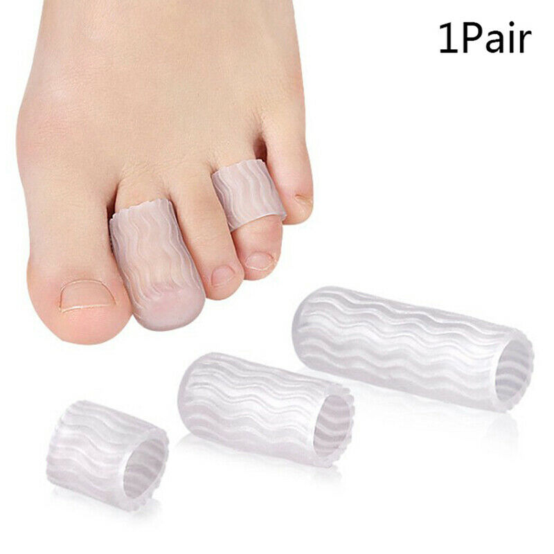 1Pair Silicone Finger Toe Protector Separator Foot Remover Pain Relief Care T Gw