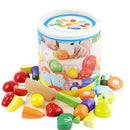 Fruit And Vegetables Play Kitchen Food For Pretend Cutting Food Toys - Educ