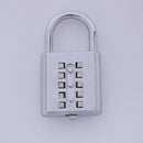 Anti-theft Button Combination Padlock Digit Push Password Lock Zinc Alloy S D9H6
