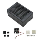 For Raspberry Pi 4B Protective ABS Case with Cooling Fan Aluminum HeatSink