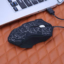 Wired USB Port 3 Keys 2500DPI Optical Home Office Gaming Mouse with LED