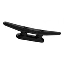 Boat Dock Cleat Flat Top 8 inch 200mm  - Nylon Black