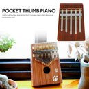 Kalimba Rosewood Pocket Mini Thumb Piano African Traditional Musical Instrument