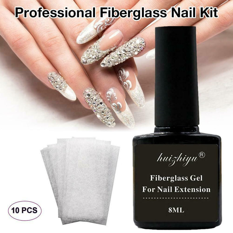 10PCS Nail Art Fiberglass Silk Nail Extension Repair Fiber Manicure Fiberglass