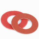 100pcs M3 OD 7-12mm Red Insulating Fiber Fibre Flat Washers Sealing Gaskets Kit