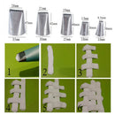 5pcs Basket Weave Tips Icing Piping Nozzle Stainless Steel Writing Tube Nozz3C