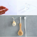 Clear Plastic Power Plug Socket Hook Holder Bag Hang Home Wall Decals Organizer